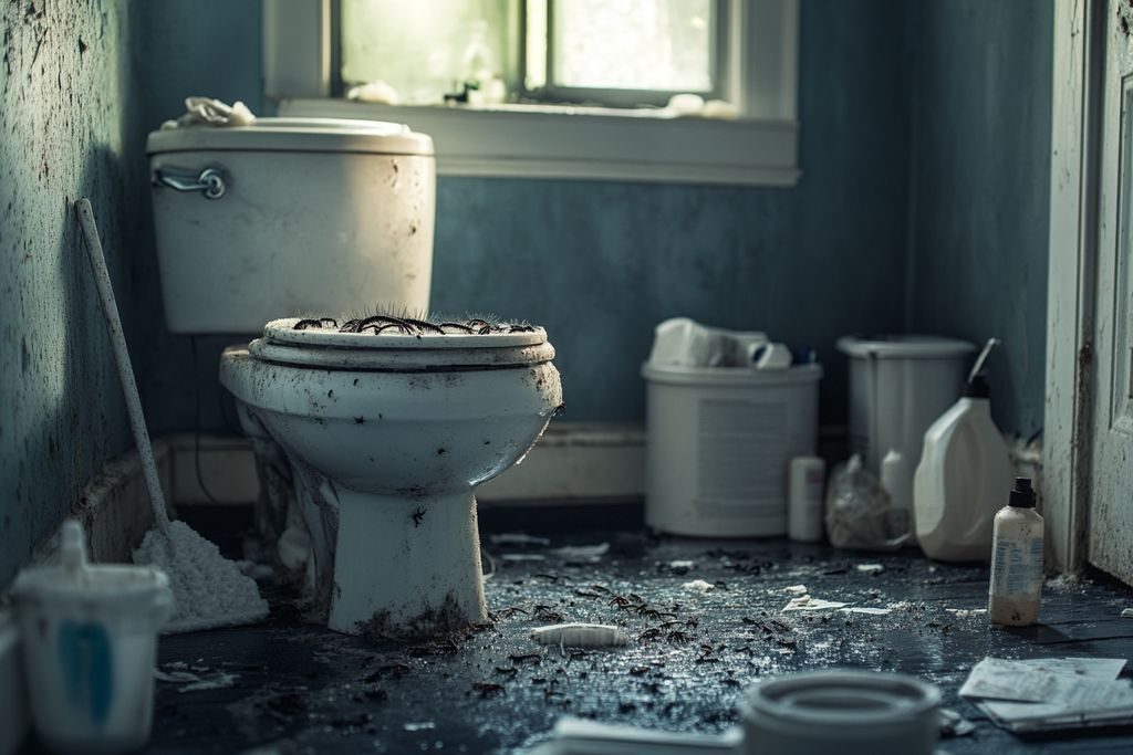 Larves mystérieuses dans vos toilettes