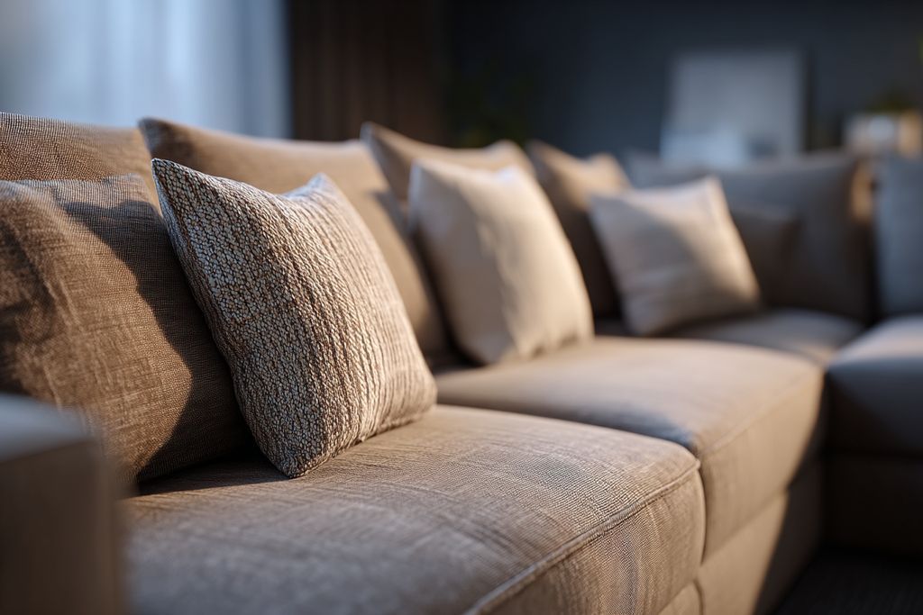 Image d'un canapé modulaire IKEA VIMLE avec design contemporain et coussins confortables.