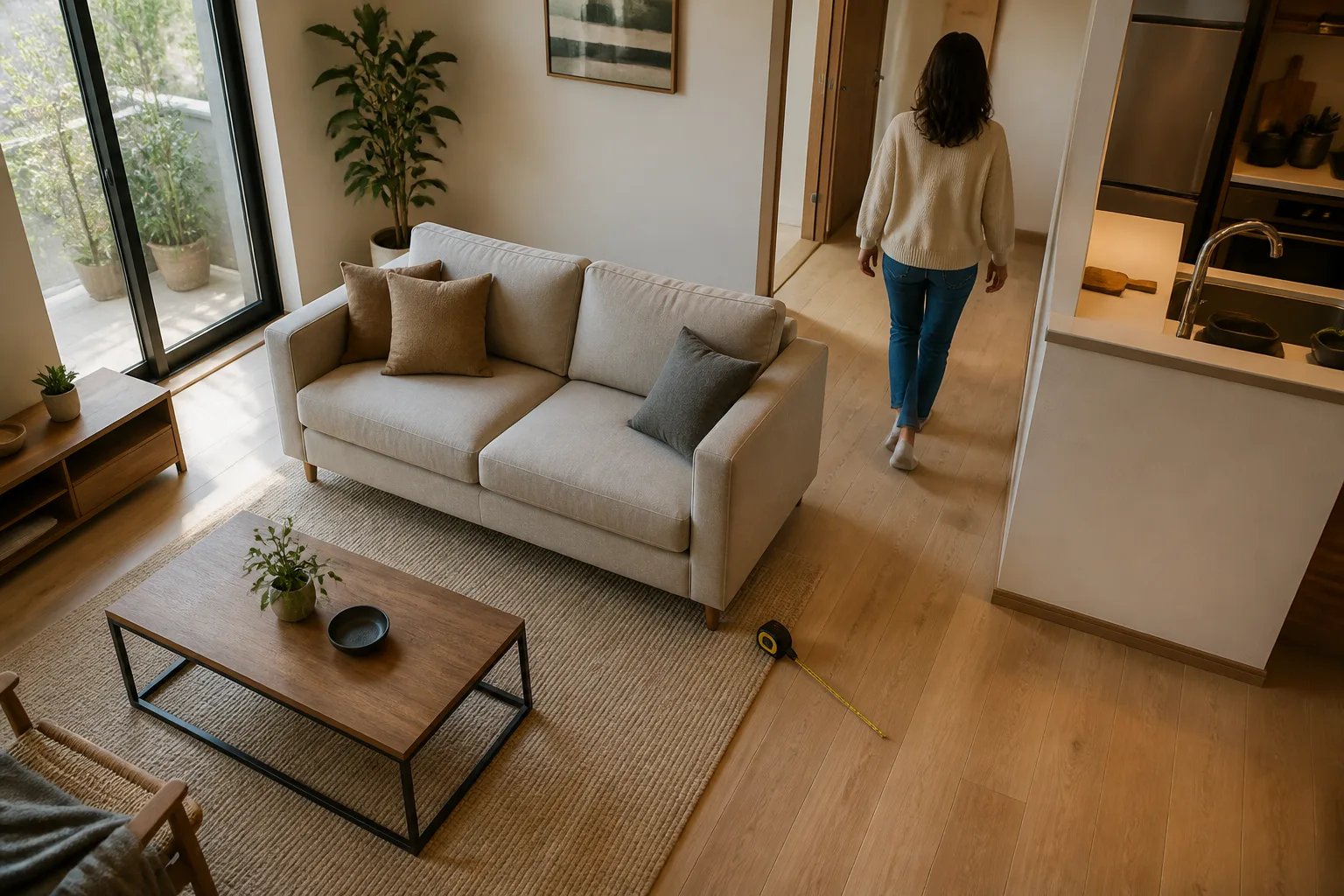 Canapé deux places : quelle largeur laisser pour circuler confortablement ?