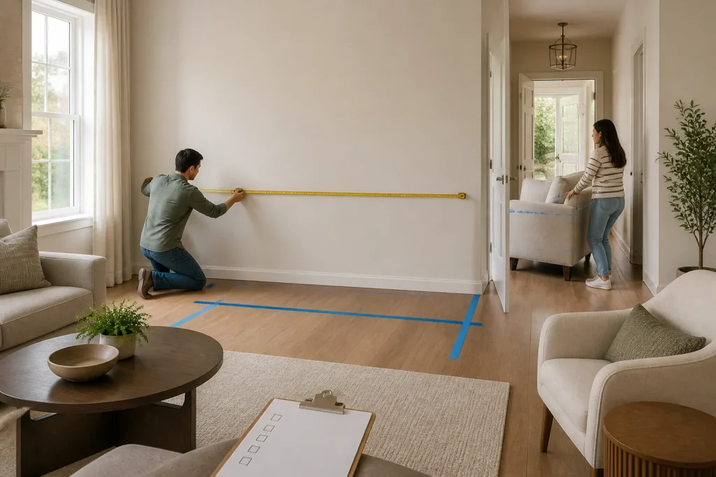 Mesurer une pièce pour un canapé : la méthode simple pour éviter les mauvaises surprises