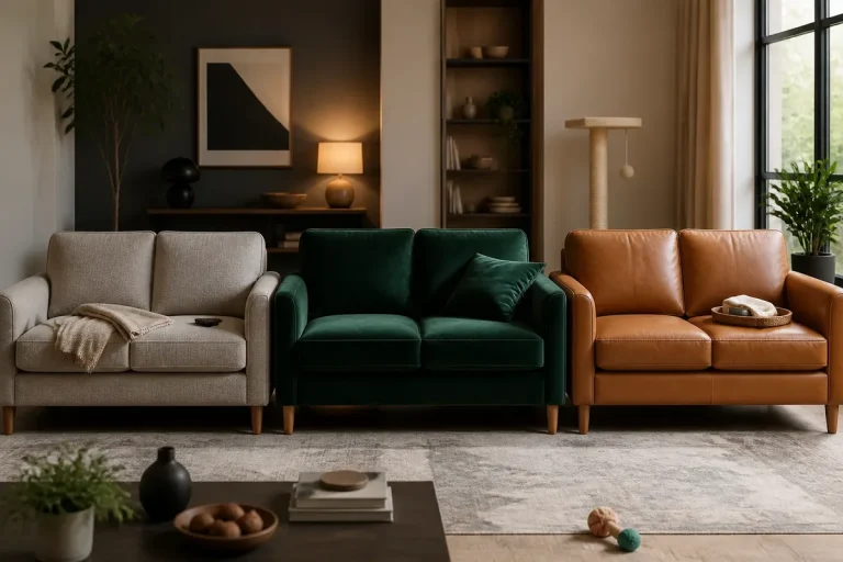 Tissu, velours ou cuir : quel revêtement choisir pour un canapé 2 places ?